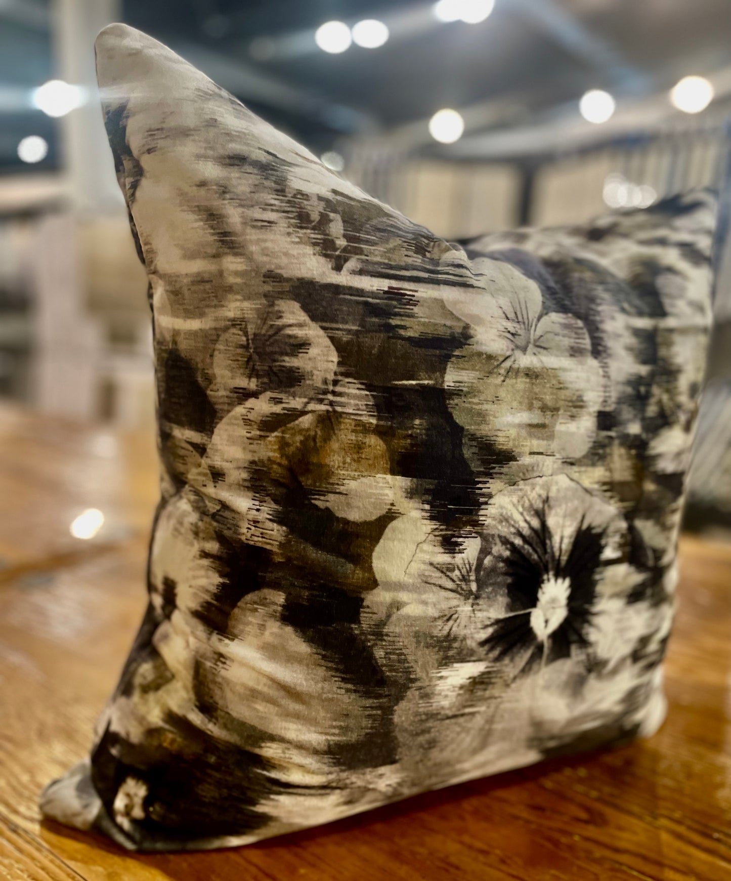 Black Orchid Pillow Velvet Double Sided