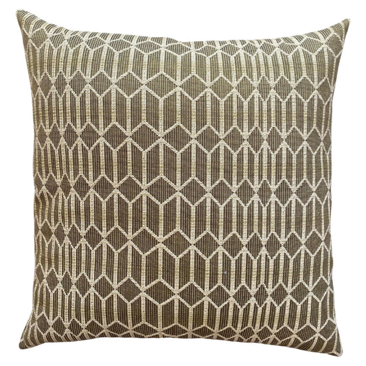 Citron Velvet Cut Out Midcentury Modern Graphic Pattern Pillows