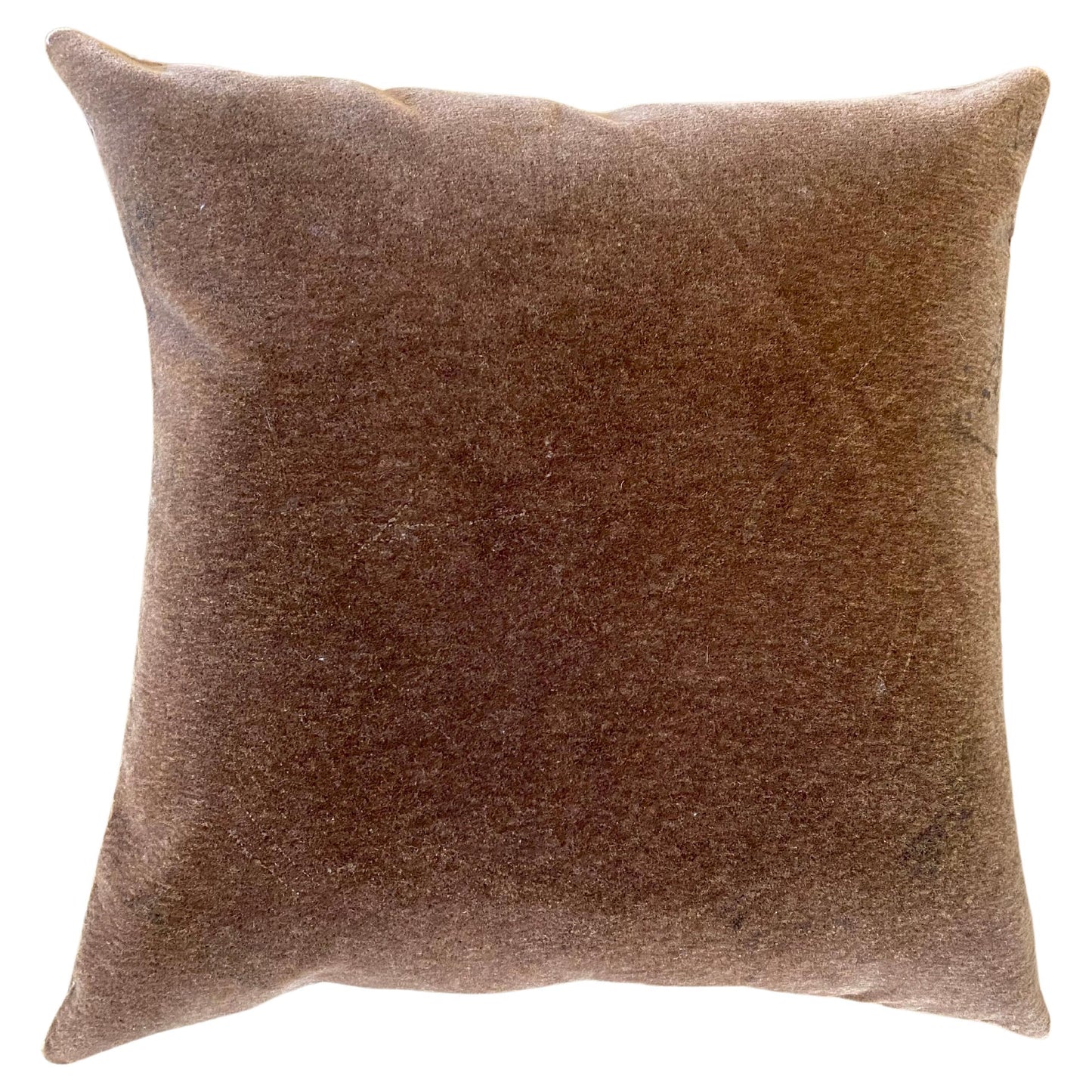 Okapi Velvet Pillow with Brown Velvet Back