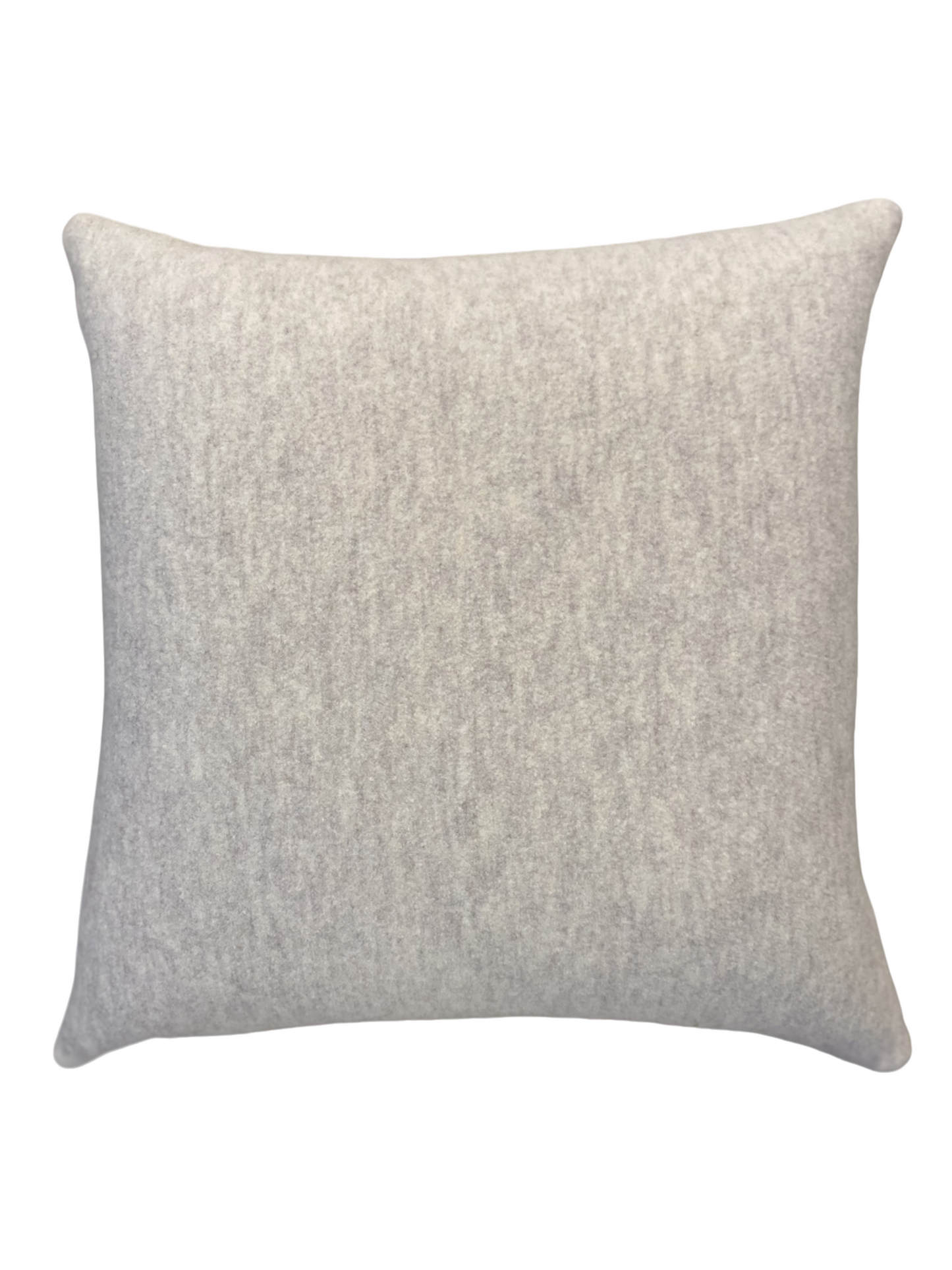 Light Neutral Linen Pillow with Mink Velvet Trim and Middle Accent Trim