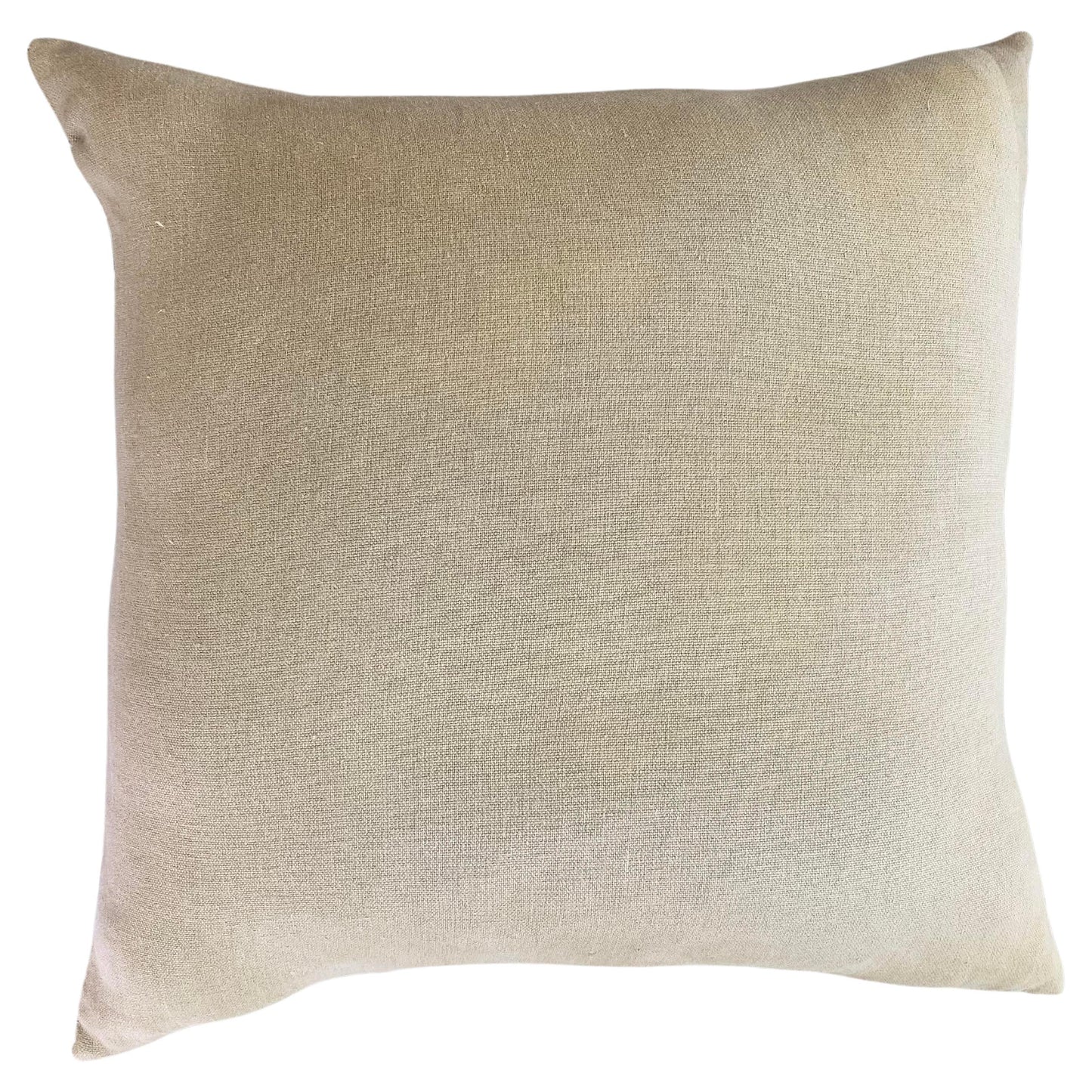 Cut Velvet Pattern Front Pillow with Linen Back