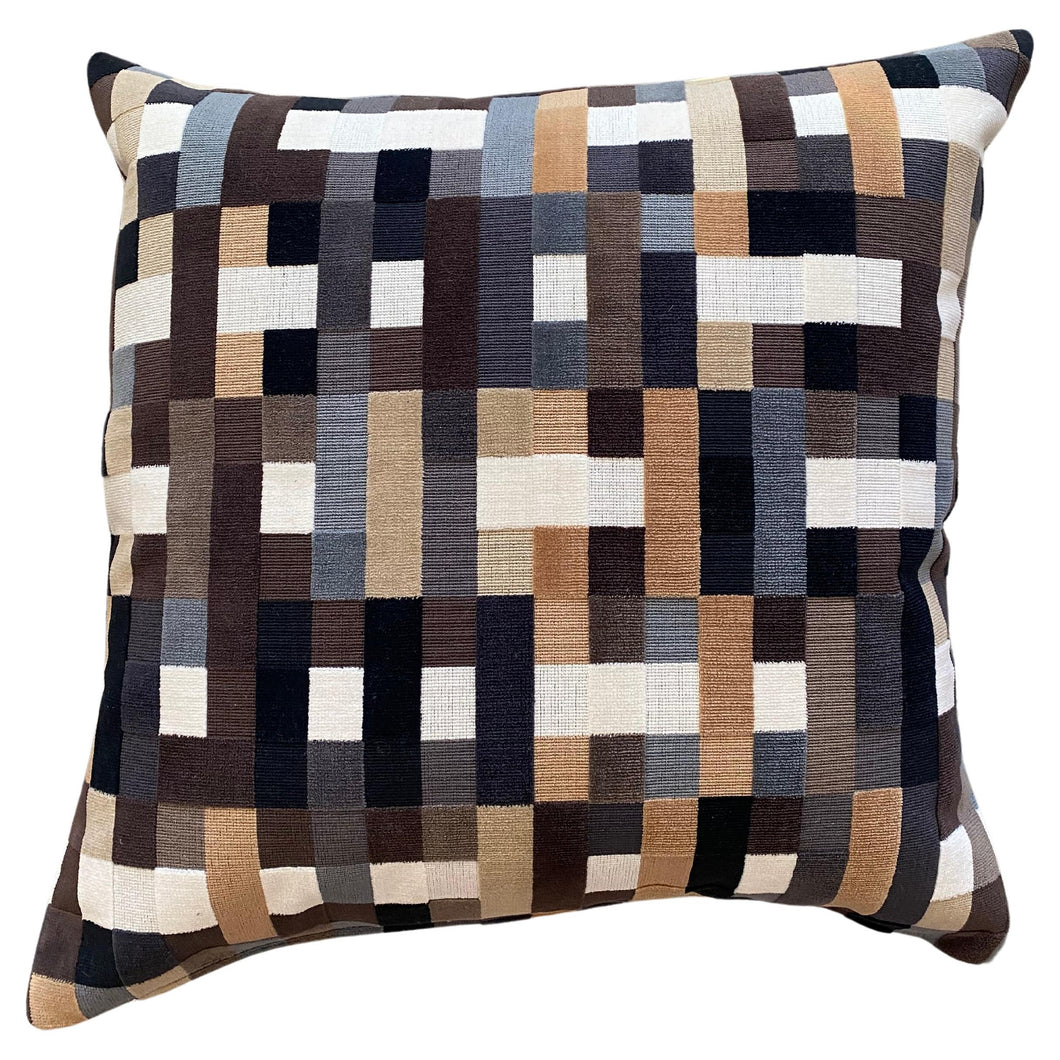 Velvet Front Grid with Linen Back