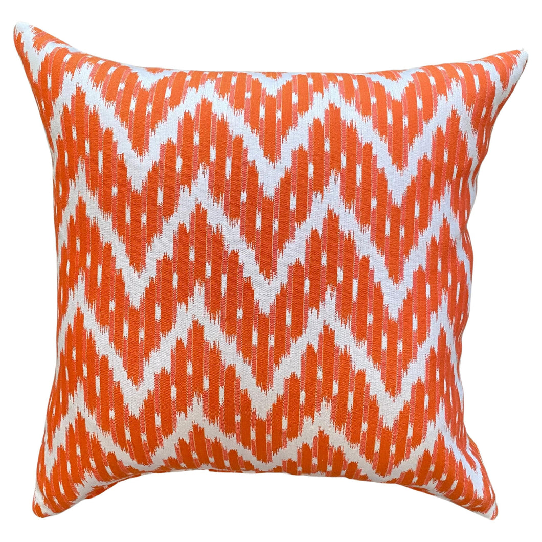 Orange Cotton Print with Orange Knubby Cotton Back