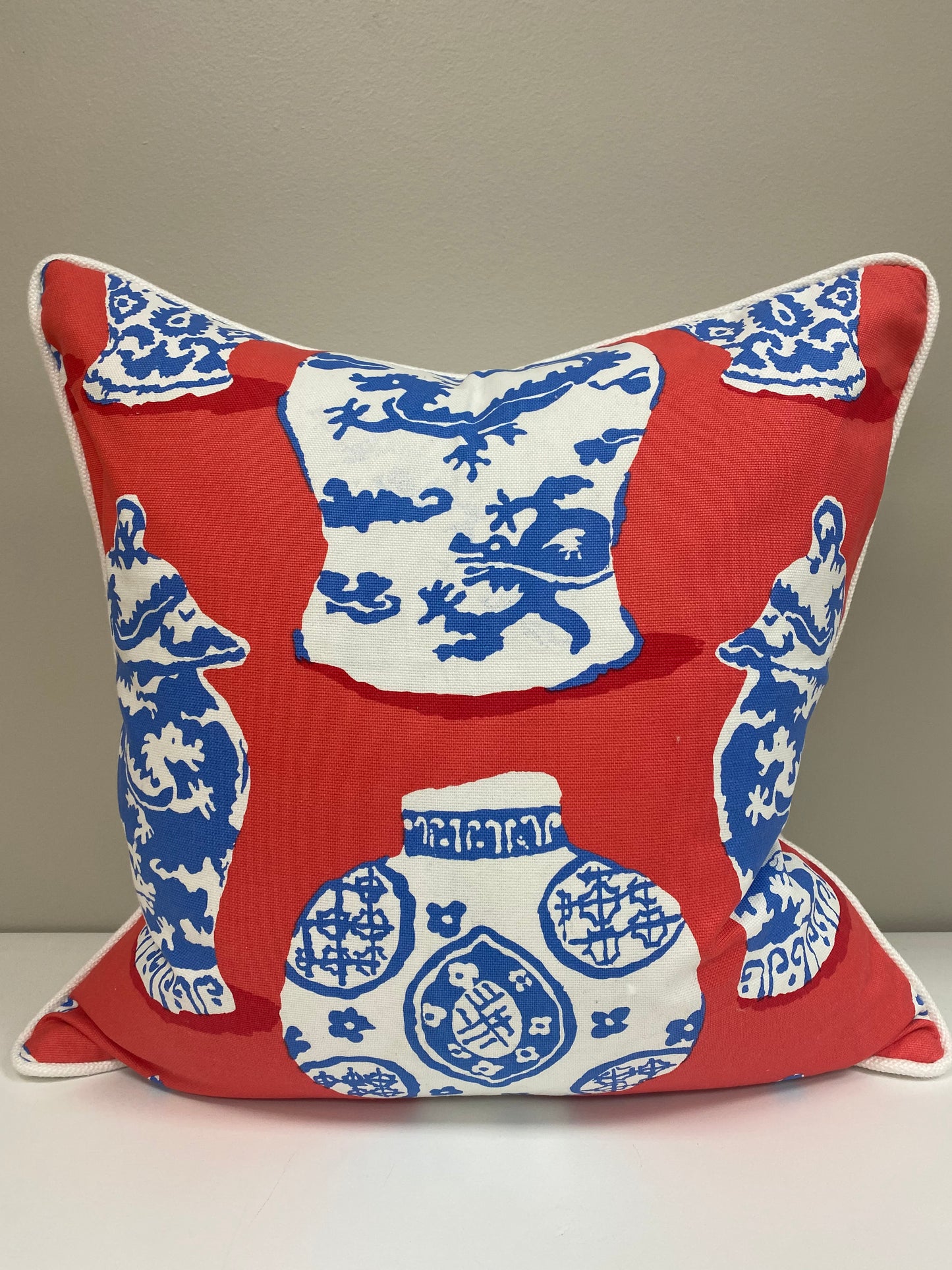 Dragon Pillow with Heavy Cotton Welt and Back